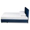 Baxton Studio Caronia Navy Blue Velvet 2-Drawer Queen Size Platform Storage Bed 161-9893 - alternate 7
